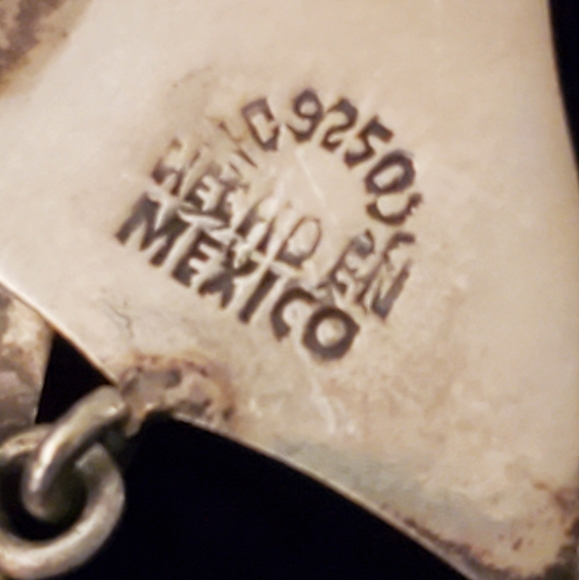 Vintage Mexican Sterling Articulated Fishbone Necklace Moveable Pre 1970's - Picture 6 of 13